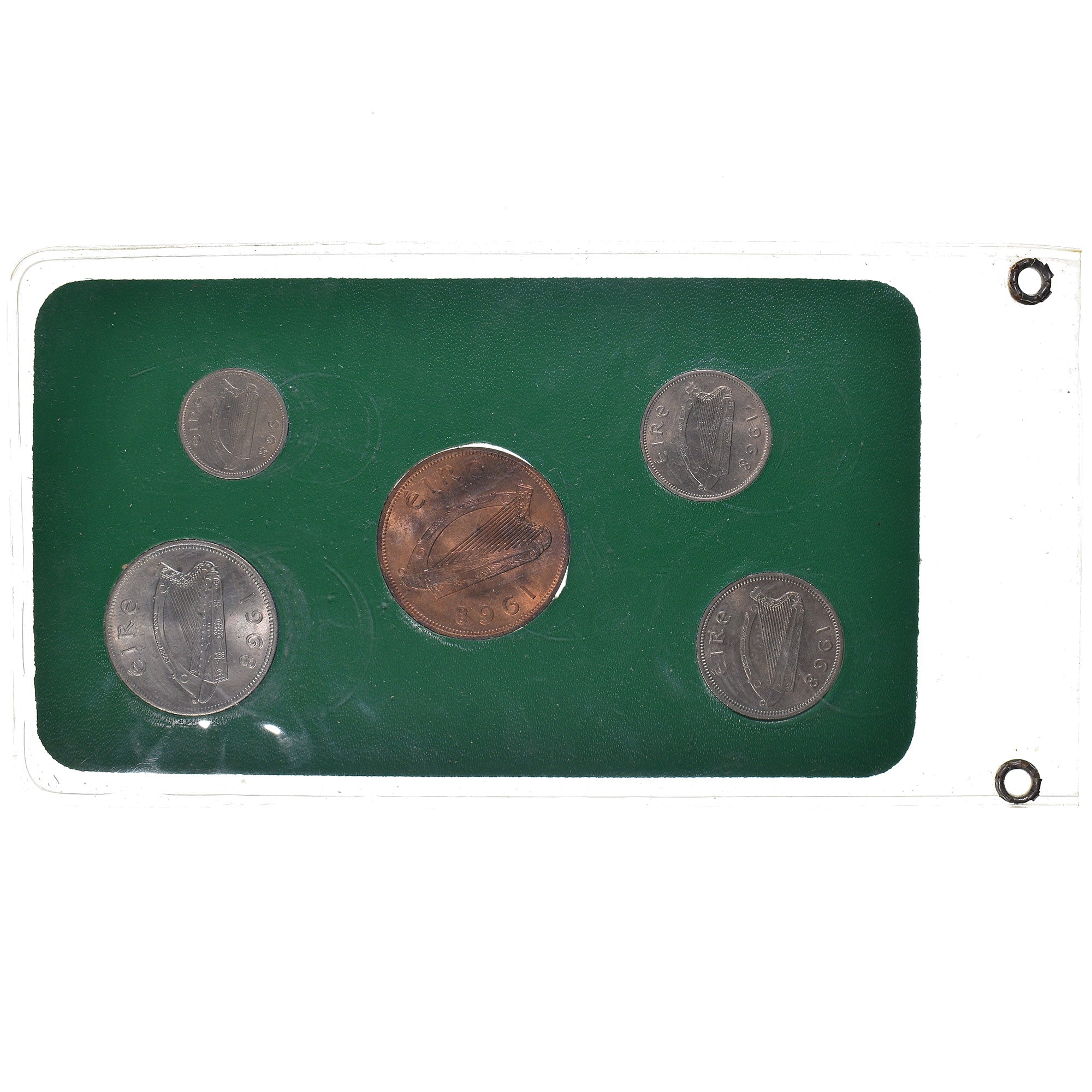 Monnaie, République d'Irlande, 1d, 3d, 6d, Shilling and Florin, 1968, Dublin