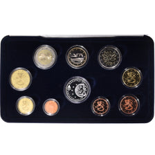Finlandia, 1 Cent to 2 Euro, euro set, 2004, Mint of Finland, Proof, FDC, Sin
