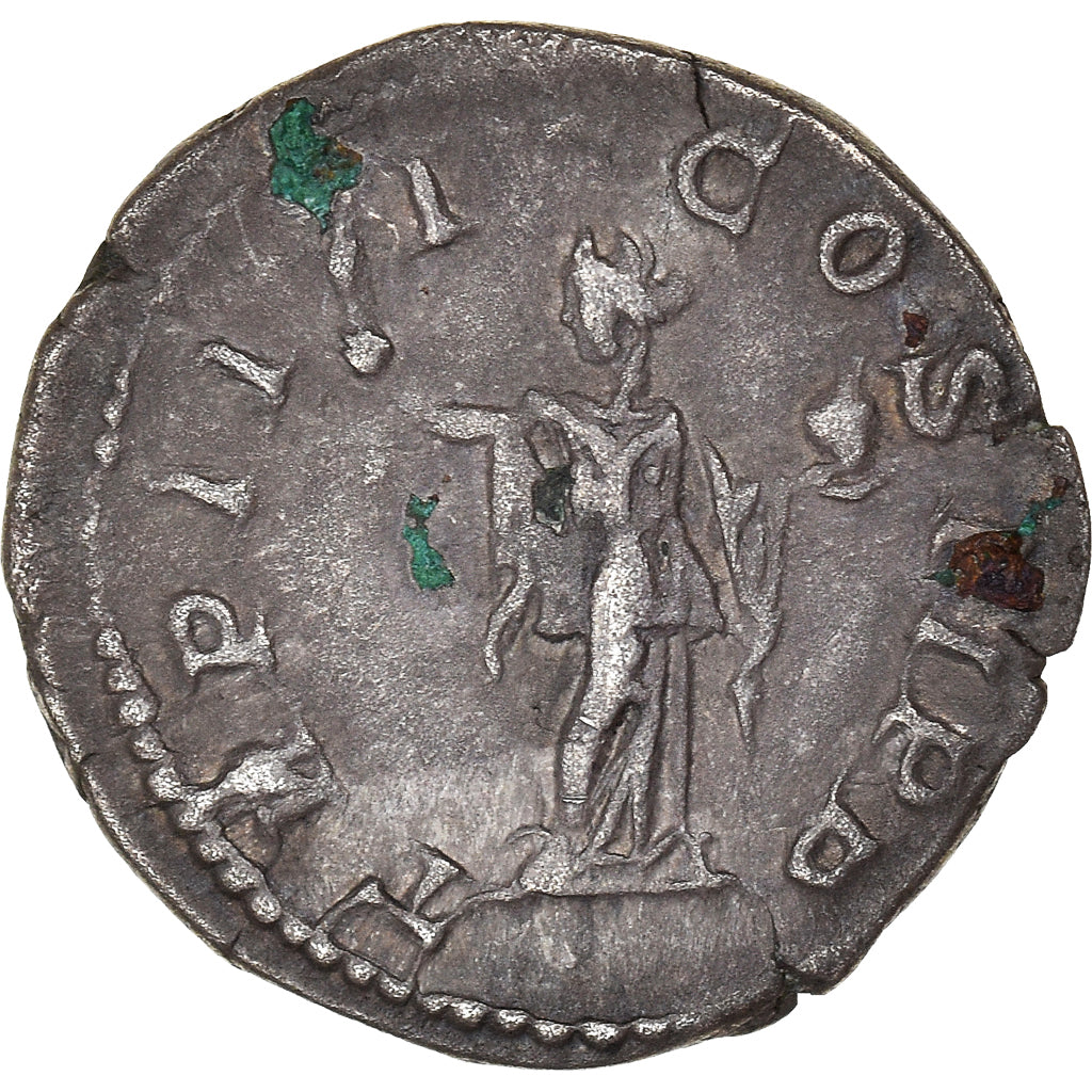 Moneta, Geta, Denarius, 211, Rome, BB+, Argento, RIC:81