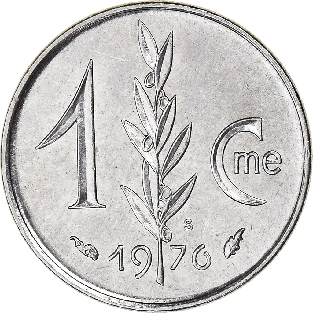 Monnaie, Monaco, Rainier III, Centime, 1976, SPL, Acier inoxydable, Gadoury:MC