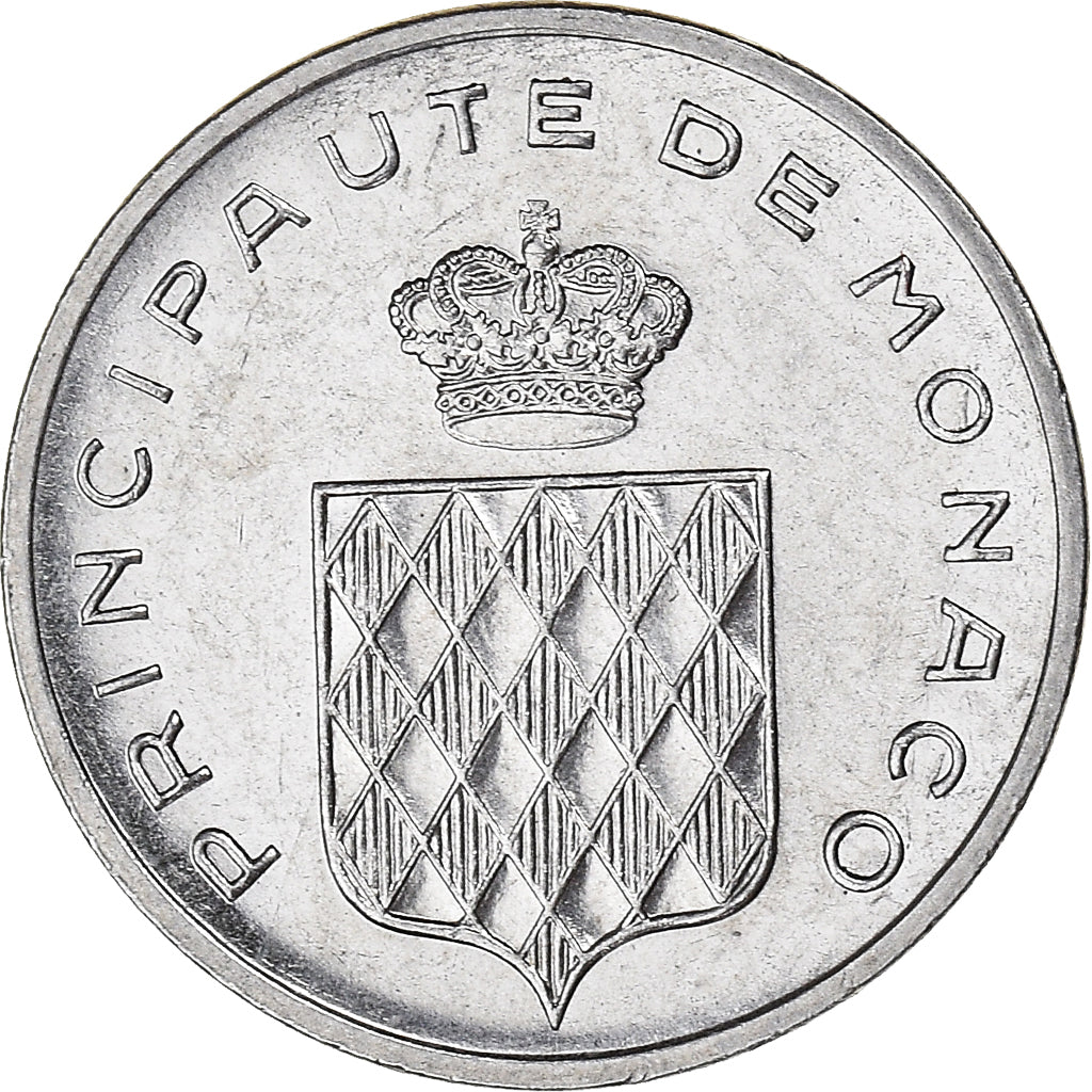 Münze, Monaco, Rainier III, Centime, 1977, UNZ, Stainless Steel, KM:155