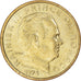 Moneta, Monaco, Rainier III, 10 Centimes, 1974, MS(63), Aluminium-Brąz, KM:142