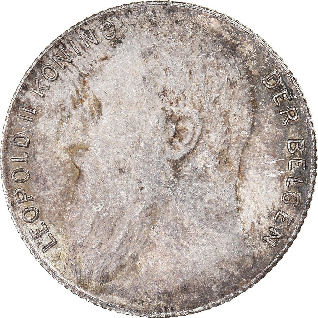 Munten, België, Leopold II, 50 Centimes, 1901, Brussels, legend in dutch, PR