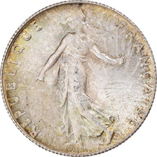 Moneda, Francia, Semeuse, 50 Centimes, 1920, Paris, EBC+, Plata, KM:854