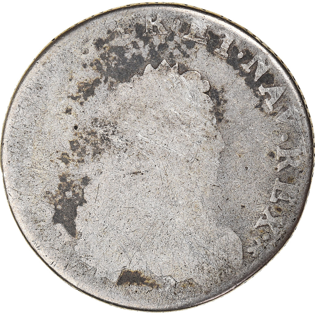 Moneta, Francia, Louis XV, 1/3 Ecu, Lille, B, Argento