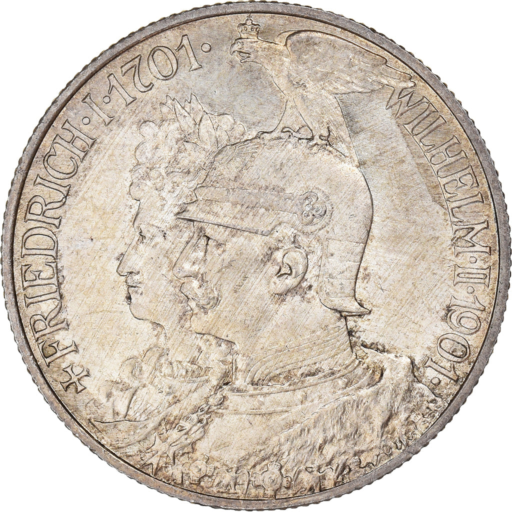Münze, Deutsch Staaten, PRUSSIA, Wilhelm II, 2 Mark, 1901, Berlin, UNZ, Silber