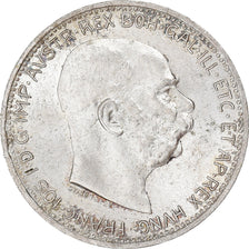 Moneta, Austria, Franz Joseph I, Corona, 1914, Vienna, AU(55-58), Srebro