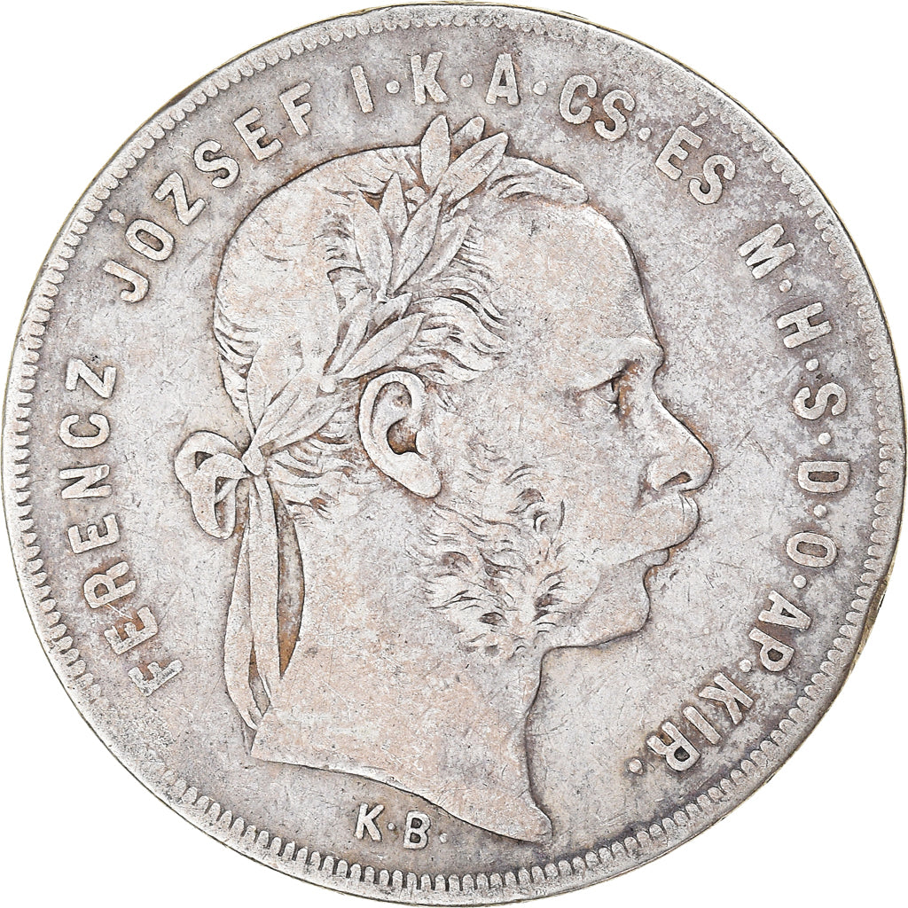 Moneda, Hungría, Franz Joseph I, Forint, 1879, Kremnitz, BC+, Plata, KM:453.1