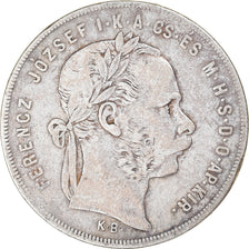 Moneda, Hungría, Franz Joseph I, Forint, 1879, Kremnitz, BC+, Plata, KM:453.1
