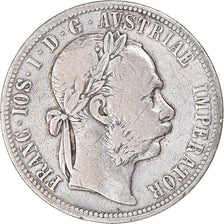 Moneda, Austria, Franz Joseph I, Florin, 1886, Vienna, BC+, Plata, KM:2222