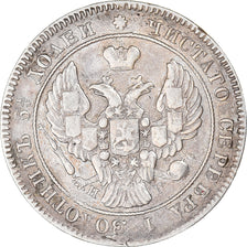 Coin, Russia, Nicholas I, 25 Kopeks, 1839, Saint-Petersburg, VF(30-35), Silver