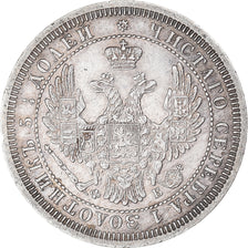 Moneta, Russia, Nicholas I, 25 Kopeks, 1858, Saint-Petersburg, SPL-, Argento