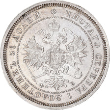 Moeda, Rússia, Alexander II, 25 Kopeks, 1859, Saint-Petersburg, AU(55-58)