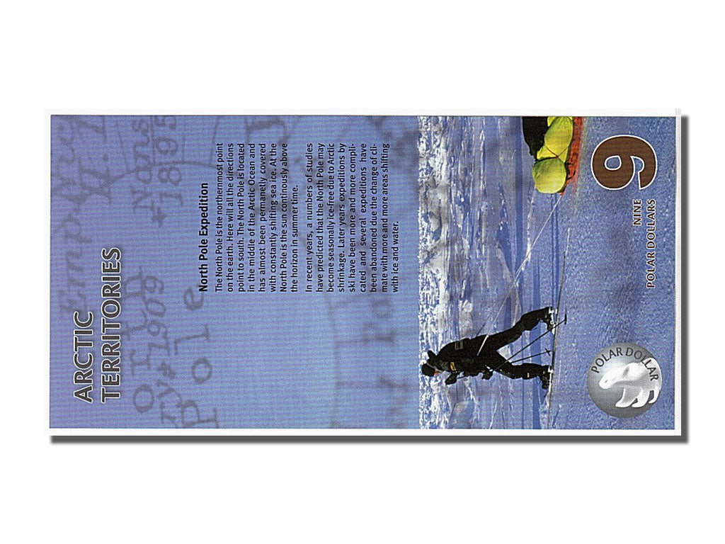 Banconote, Artico, 9 Polar, 2012, FDS