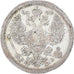 Monnaie, Russie, Nicholas II, 20 Kopeks, 1907, Saint-Petersburg, TTB, Argent