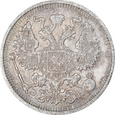 Moneda, Rusia, Nicholas II, 20 Kopeks, 1910, Saint-Petersburg, MBC+, Plata