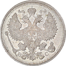 Münze, Russland, Nicholas II, 20 Kopeks, 1914, Saint-Petersburg, VZ+, Silber