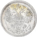 Monnaie, Russie, Nicholas II, 15 Kopeks, 1908, Saint-Petersburg, TTB, Argent