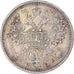 Moneta, Russia, Nicholas II, 15 Kopeks, 1908, Saint-Petersburg, BB, Argento