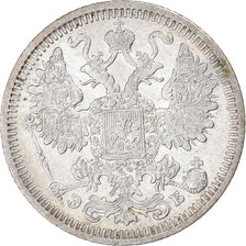 Coin, Russia, Nicholas II, 15 Kopeks, 1908, Saint-Petersburg, EF(40-45), Silver