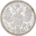 Coin, Russia, Nicholas II, 15 Kopeks, 1908, Saint-Petersburg, EF(40-45), Silver