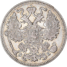 Münze, Russland, Nicholas II, 15 Kopeks, 1909, Saint-Petersburg, SS, Silber