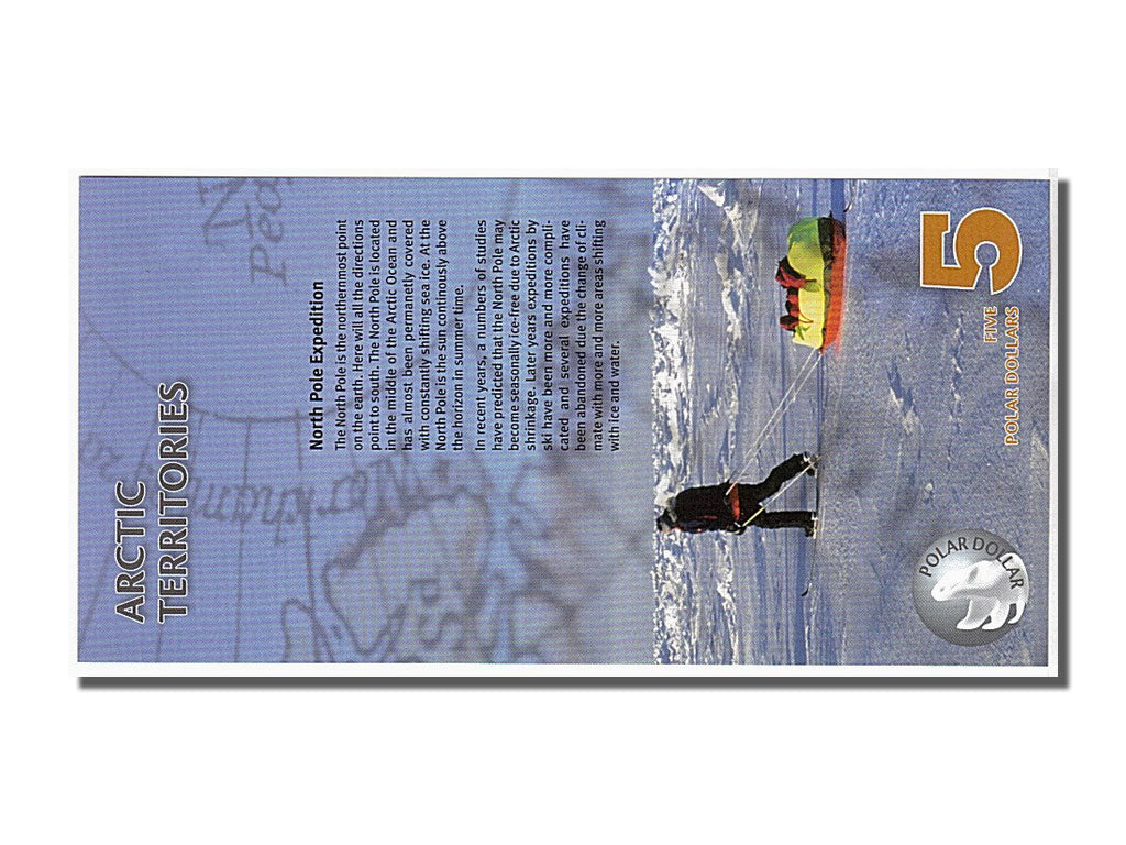 Banconote, Artico, 5 Polar, 2012, FDS