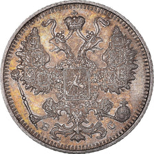 Moneda, Rusia, Nicholas II, 15 Kopeks, 1915, Saint-Petersburg, EBC+, Plata