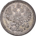 Monnaie, Russie, Nicholas II, 10 Kopeks, 1877, Saint-Petersburg, TTB, Argent