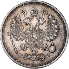 Moneda, Rusia, Nicholas II, 10 Kopeks, 1913, Saint-Petersburg, EBC, Plata