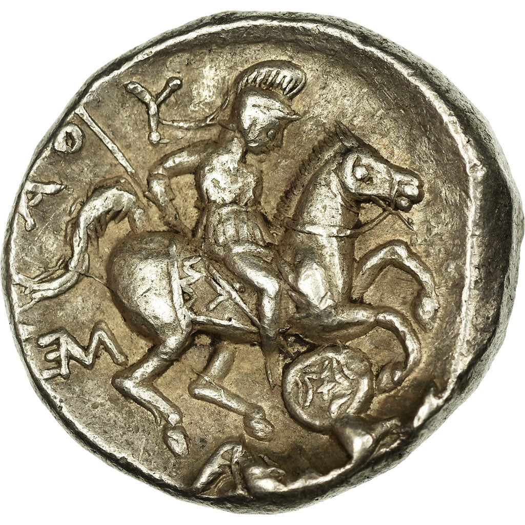 Coin, Paeonia, Patraos, Apollo, Tetradrachm, Patraos, AU(50-53), Silver