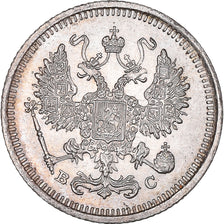 Moneda, Rusia, Nicholas II, 10 Kopeks, 1916, Saint-Petersburg, EBC+, Plata
