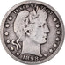 Coin, United States, Barber Quarter, Quarter, 1898, U.S. Mint, Philadelphia