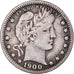 Monnaie, États-Unis, Barber Quarter, Quarter, 1900, U.S. Mint, Philadelphie