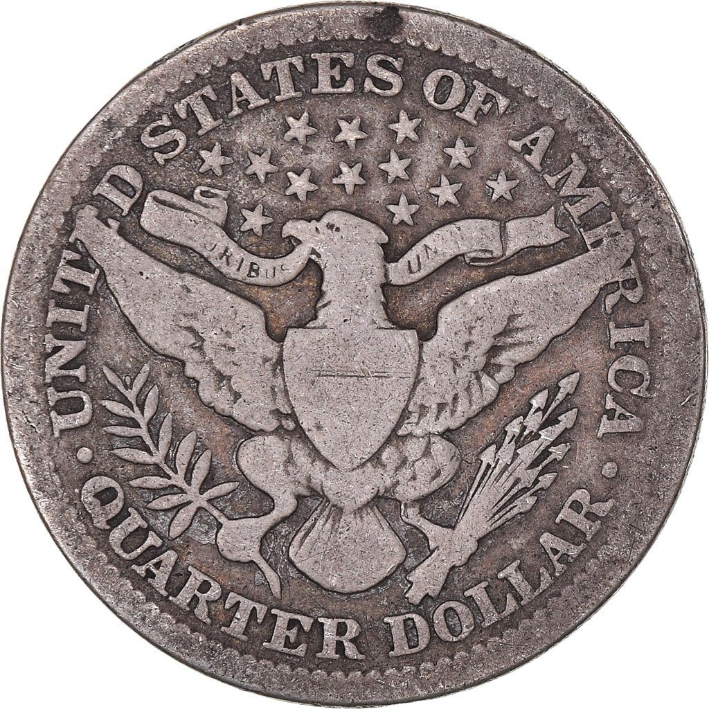 Moneta, USA, Barber Quarter, Quarter, 1904, U.S. Mint, Philadelphia, VF(20-25)