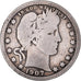 Moneta, USA, Barber Quarter, Quarter, 1907, U.S. Mint, Philadelphia, VF(20-25)