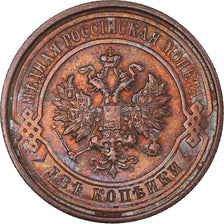 Moneda, Rusia, Nicholas II, 2 Kopeks, 1912, Saint-Petersburg, MBC, Cobre