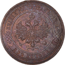 Coin, Russia, Nicholas II, 2 Kopeks, 1916, Saint-Petersburg, AU(55-58), Copper