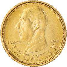France, Medal, Charles de Gaulle, Political leaders, Politics, 1981, MS(60-62)