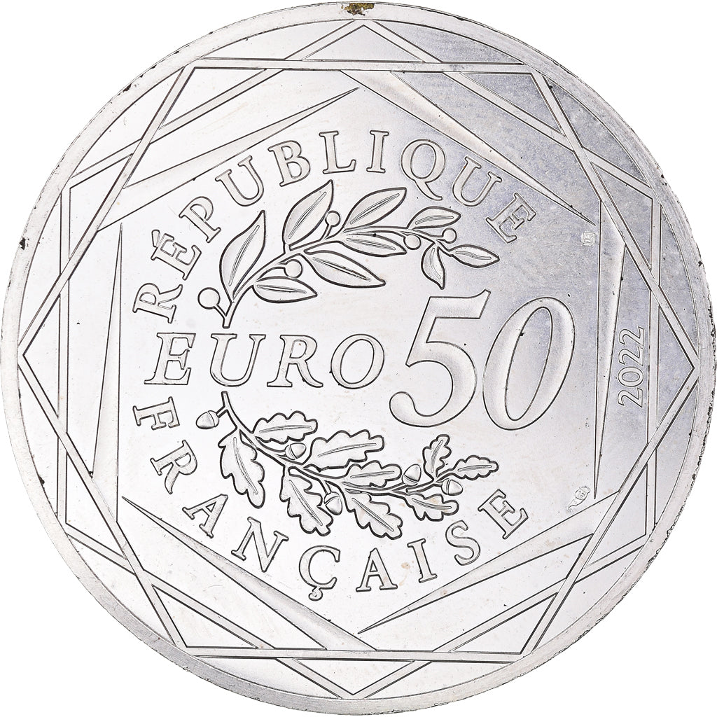 Frankrijk, 50 Euro, Astérix - Amour, 2022, Monnaie de Paris, ZF+, Zilver