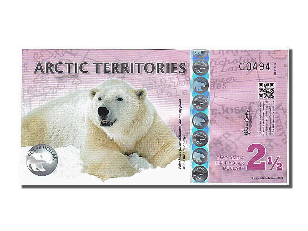 Artic, 2 1/2 Polar, 2013, UNC(65-70), C0494