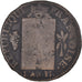 Moneta, Francia, Sol aux Balances, 1793 / AN II, Dijon, MB, Métal de cloche