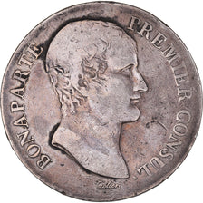 Moneta, Francia, Bonaparte Premier Consul, 5 Francs, An XI, Paris, MB+, Argento