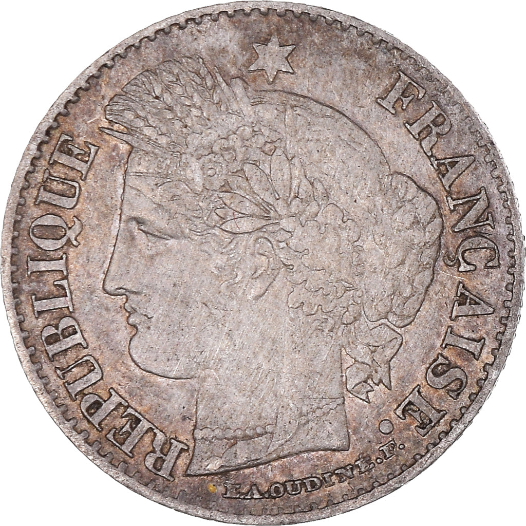 Moneta, Francia, Cérès, 20 Centimes, 1850, Paris, BB, Argento, KM:758.1