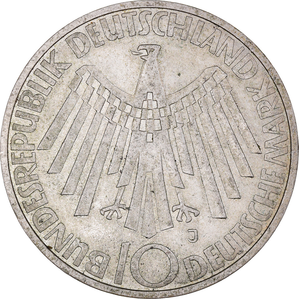 Moneta, GERMANIA - REPUBBLICA FEDERALE, Munich olympics, 10 Mark, 1972, Hamburg