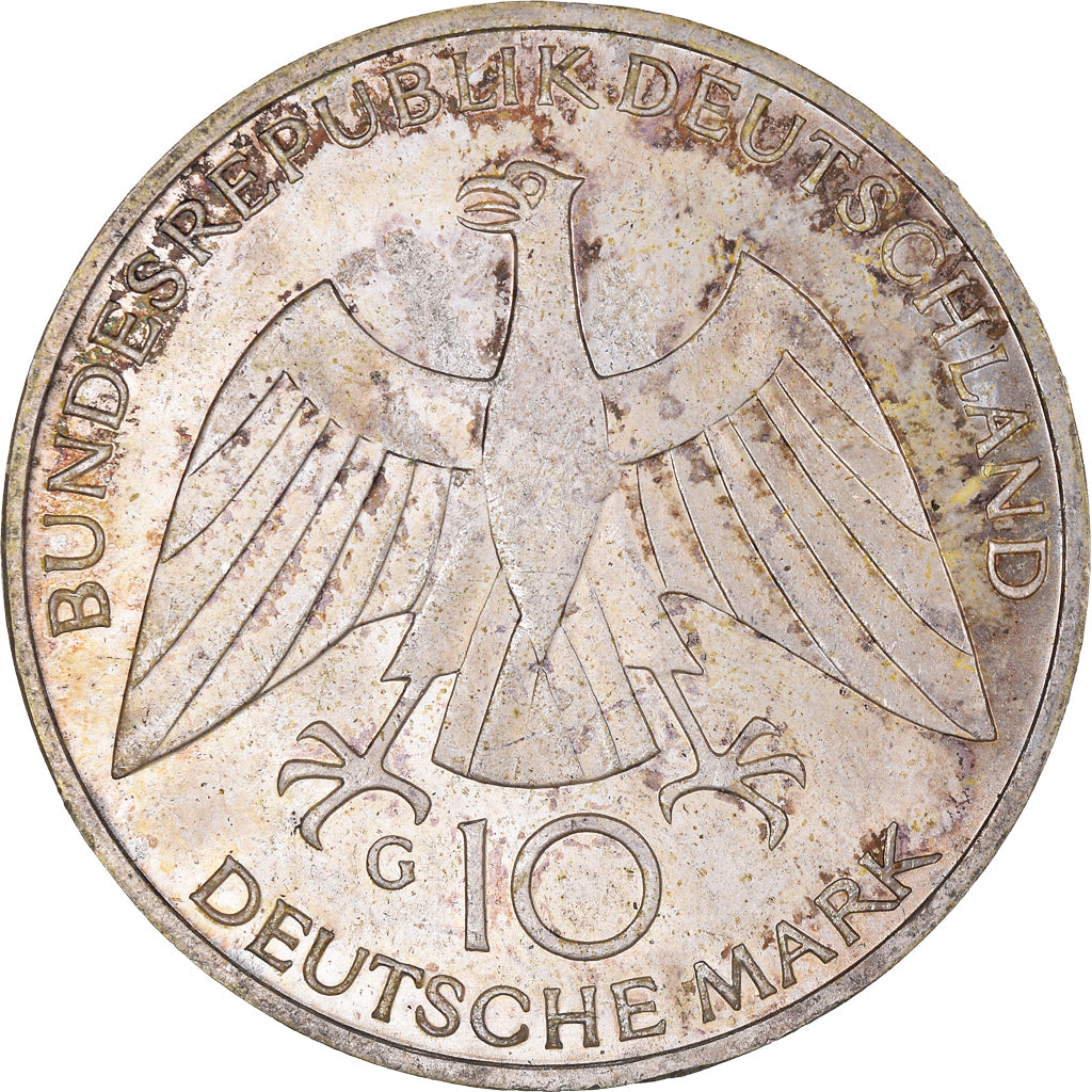 Coin, GERMANY - FEDERAL REPUBLIC, Munich olympics, 10 Mark, 1972, Karlsruhe