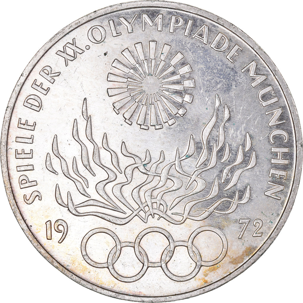 Monnaie, République fédérale allemande, Munich olympics, 10 Mark, 1972