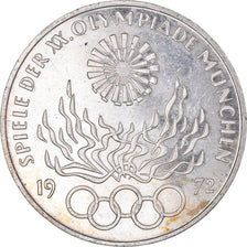 Munten, Federale Duitse Republiek, Munich olympics, 10 Mark, 1972, Karlsruhe