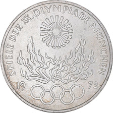 Moneta, GERMANIA - REPUBBLICA FEDERALE, Munich olympics, 10 Mark, 1972, Hamburg
