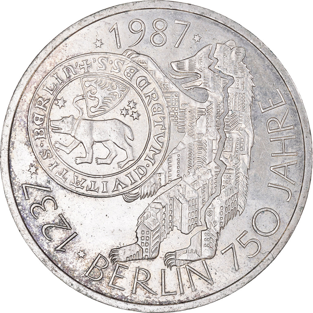 Coin, GERMANY - FEDERAL REPUBLIC, 750th Anniversary - Berlin, 10 Mark, 1987